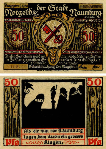 фото Германия Нотгельд  50 пфеннигов 1920 F-VF Гамбург