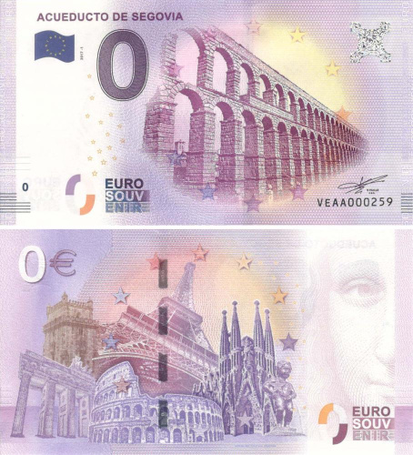 фото Испания 0 ЕВРО 2017 «Акведук в Сеговии» UNC