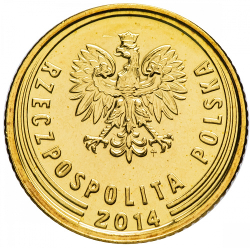 фото Польша 1 грош 2014 UNC (Y#923)