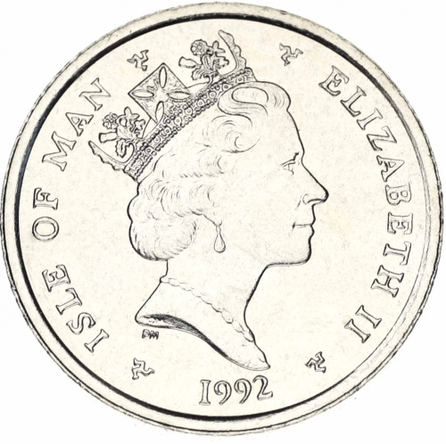 фото Остров Мэн 10 пенсов 1992 AU-UNC