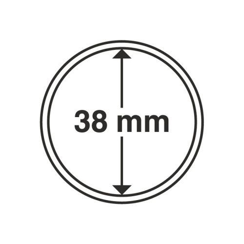 фото Капсула для монеты 38 мм, Leuchtturm
