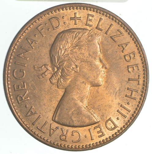 фото Великобритания 1 пенни 1967 F-VF (KM#897)