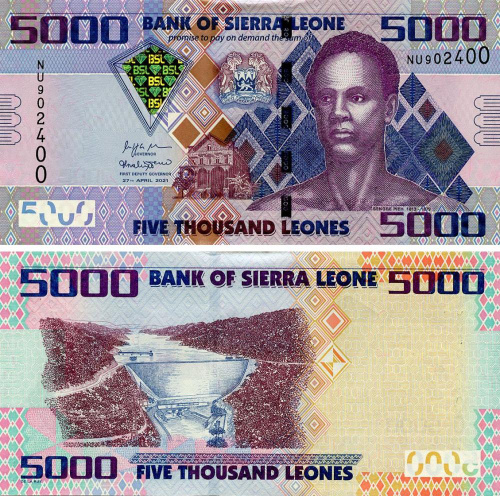 фото Сьерра-Леоне 5000 леоне 2021 UNC (P32)