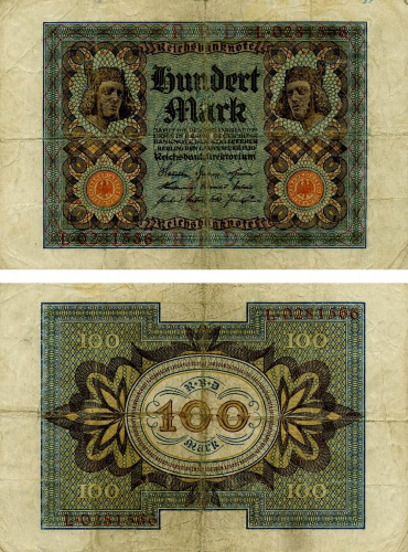 фото Германия 100 марок 1920 VG-VF (P69)
