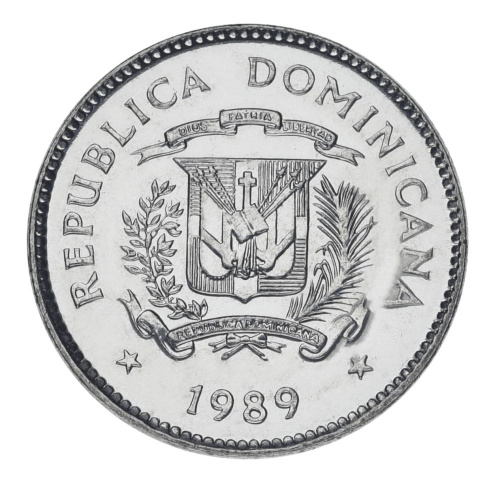 фото Доминикана 10 сентаво 1989 UNC