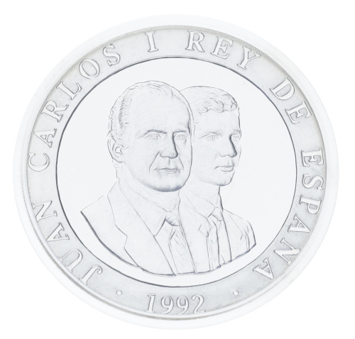 фото Испания 2000 песет 1992 Серебро Proof XXV летние Олимпийские игры в Барселоне 1992 - Баскетбол на колясках