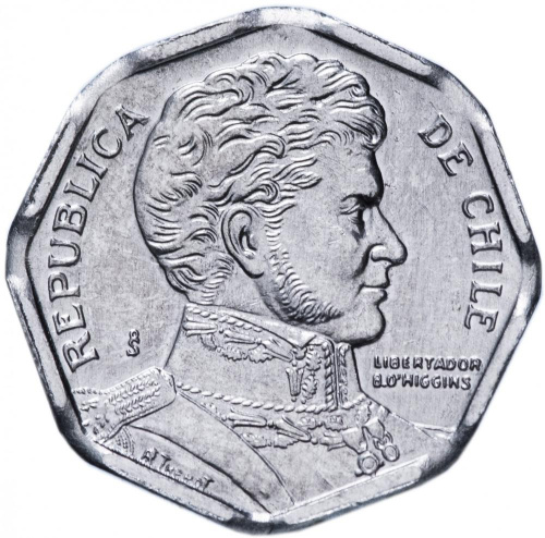 фото Чили 1 песо 2008 UNC (KM#231)