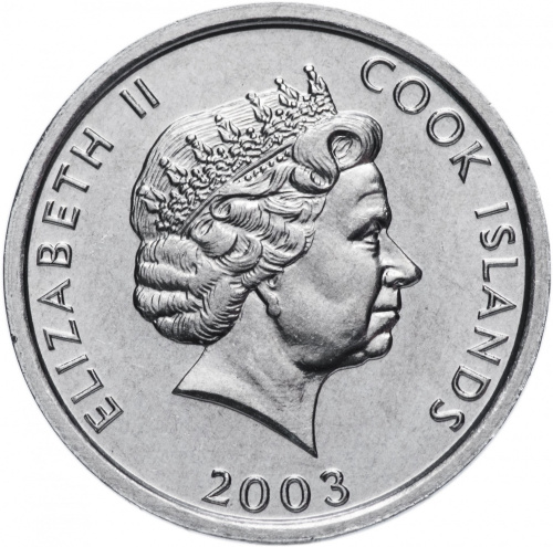 фото Острова Кука 1 цент 2003 UNC Петух (KM#422)