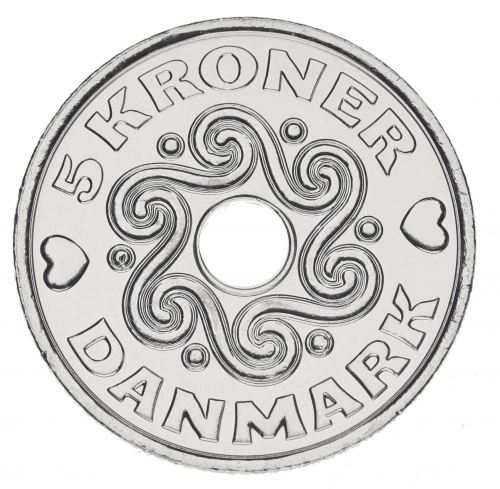 фото Дания 5 крон 2020 UNC