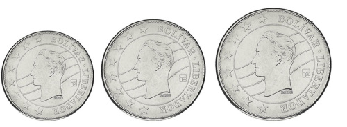 фото Венесуэла набор из 3 монет 2016 UNC 10, 50, 100 боливар