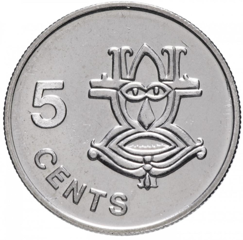 фото Соломоновы острова 5 центов 1996 UNC (KM#26a)