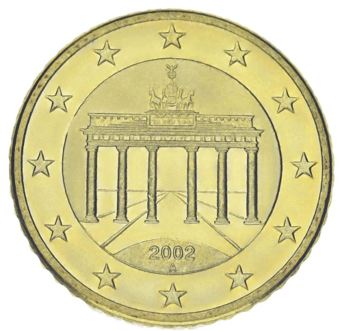 фото Германия 50 евроцентов 2002 UNC А