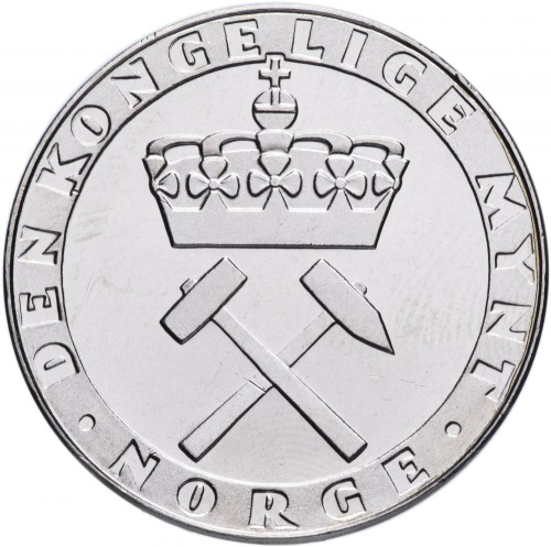 фото Норвегия 5 крон 1986 UNC (KM#428)