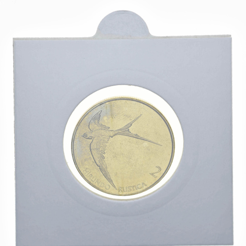 фото Словения 2 толара 2001 UNC Птица