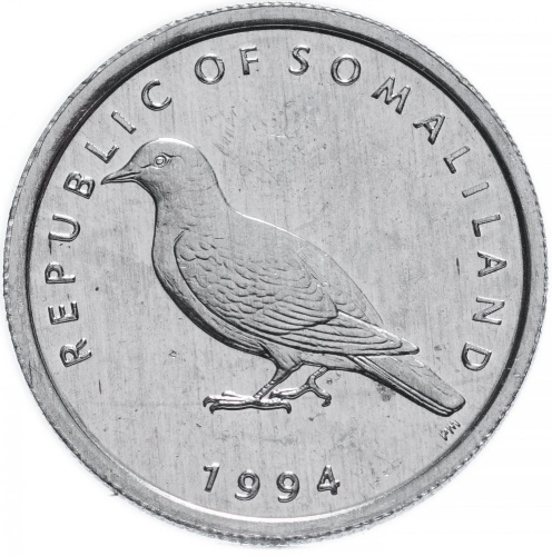 фото Сомалиленд 1 шиллинг 1994 UNC Птица (KM#1)