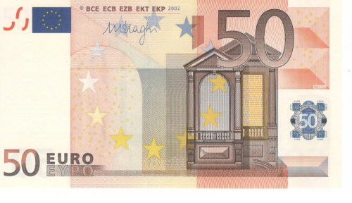 фото Испания 50 евро 2002 V M057 UNC