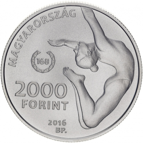 фото Венгрия 2000 форинтов 2016 «Олимпийские игры, Рио-де-Жанейро» UNC