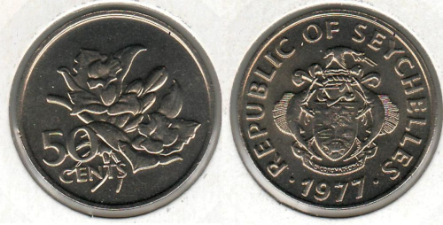 фото Сейшельские острова 50 центов 1977 VF (KM#34)