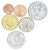 фото Гамбия набор из 6 монет 1998-2016 UNC 1, 5, 10, 25, 50 бутутов, 1 даласи
