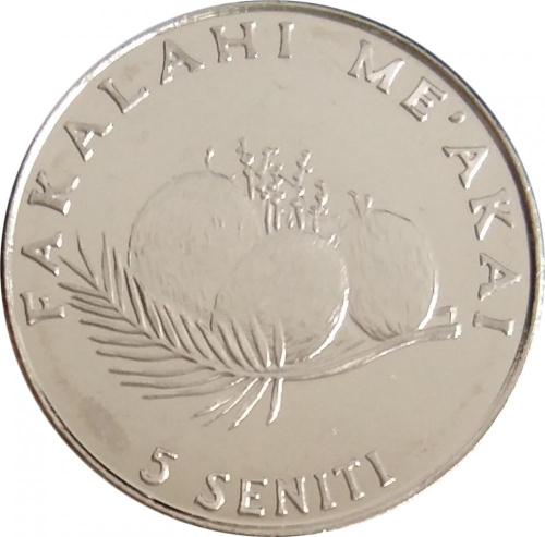 фото Тонга 5 сенити 2005 UNC (KM#68)