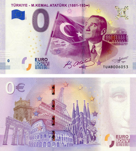 фото Турция 0 ЕВРО 2019 «Мустафа Кемаль Ататюрк» UNC