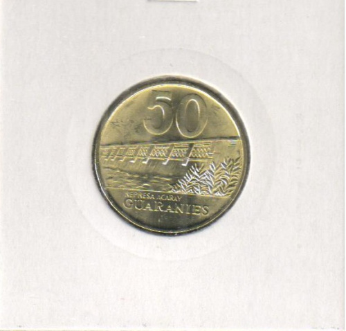 фото Парагвай 50 гуарани 1992 UNC (KM#191)