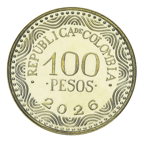 фото Колумбия 100 песо 2026 UNC Растение