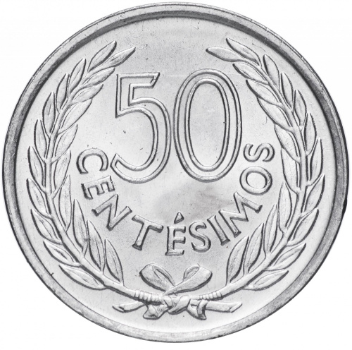 фото Уругвай 50 сентесимо 1965 UNC (KM#45)