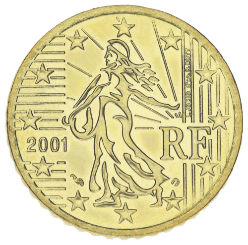 фото Франция 50 евроцентов 2001 UNC