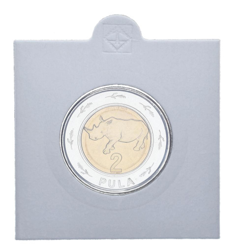 фото Ботсвана 2 пула 2013 Биметалл UNC Носорог