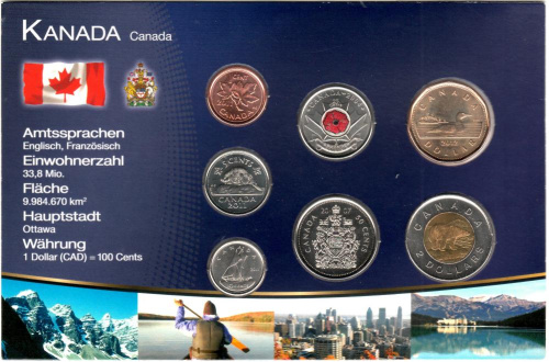 фото Канада набор из 7 монет 2004-2011 UNC