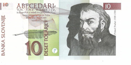 фото Словения 10 толаров 1992 UNC (P11)