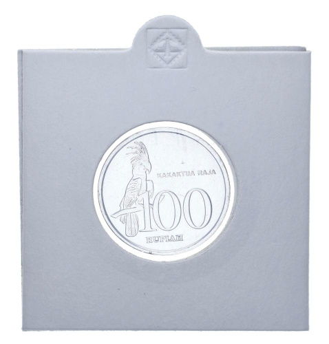 фото Индонезия 100 рупий 1999 AU-UNC Попугай