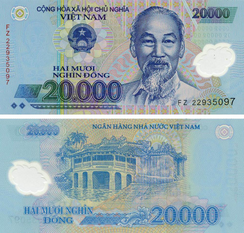 фото Вьетнам 20000 донг 2022 Полимер UNC (P120)