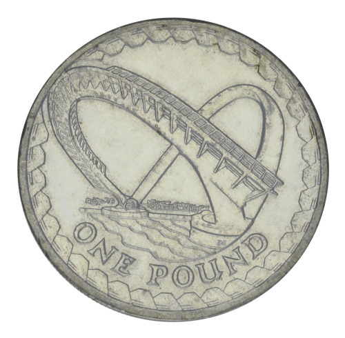 фото Великобритания 1 фунт 2007 F-VF