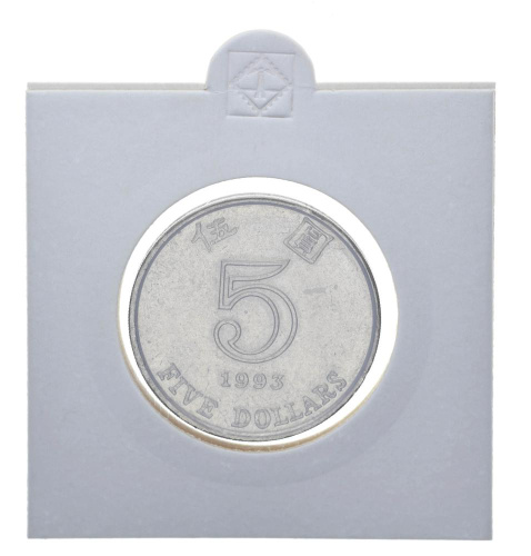 фото Гонконг 5 долларов 1993 F-VF Цветок