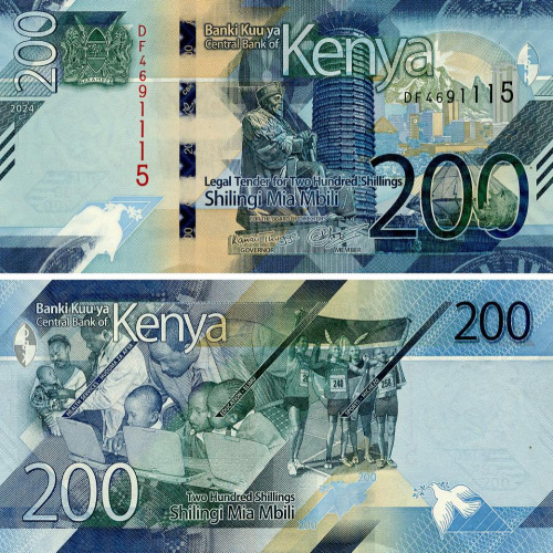 фото Кения 200 шиллингов 2024 UNC (P54)