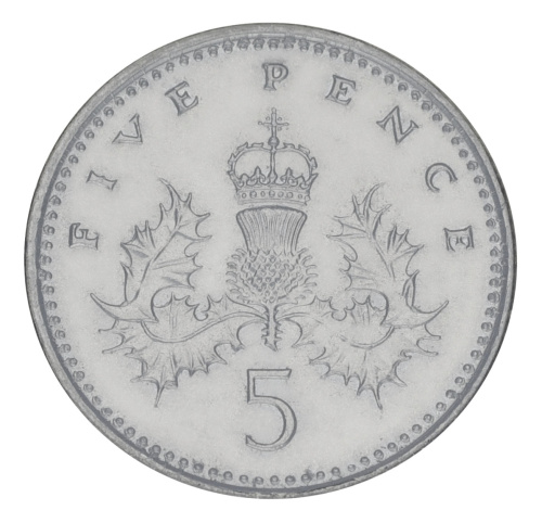 фото Великобритания 5 пенсов 2004 F-VF