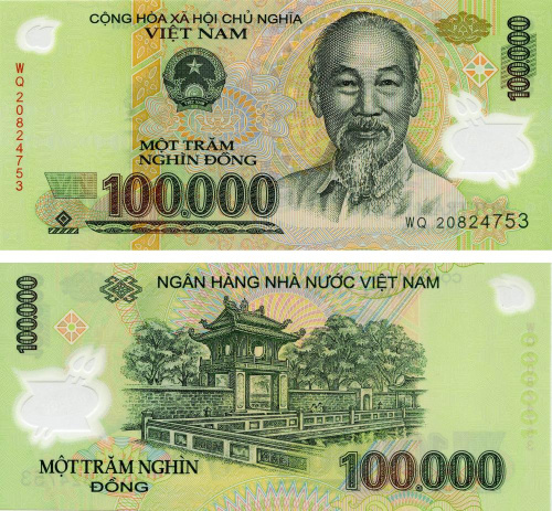 фото Вьетнам 100000 донг 2020 Полимер UNC (Pnew)