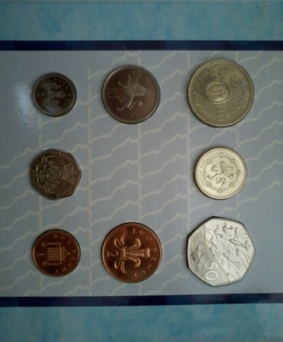 фото Великобритания набор из 8 монет 1994 UNC