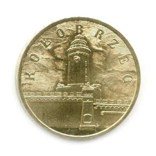 фото Польша 2 злотых 2005 VF-AU Колобжег (Y#528)