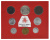 фото Ватикан набор из 8 монет 1967 AU-UNC 1, 2, 5, 10, 20, 50, 100, 500 (серебро) лир