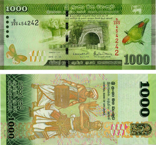 фото Шри-Ланка 1000 рупий 2019 UNC (P127)