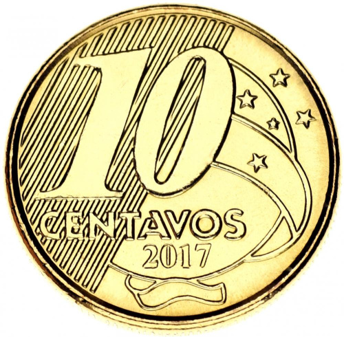 фото Бразилия 10 сентаво 2017 UNC Конь Лошадь