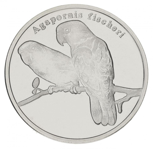 фото ЮАР Республика Сискей 5 ранд 2018 UNC Попугай - Неразлучник Фишера