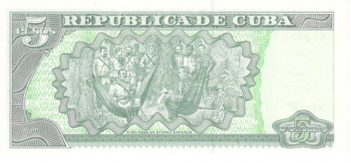 фото Куба 5 песо 2011 UNC (P116l)