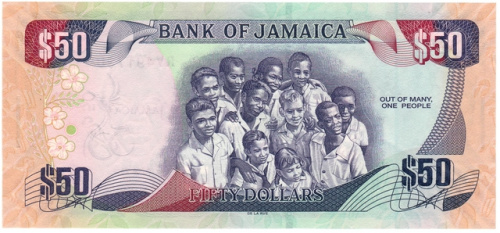 фото Ямайка 50 долларов 2012 UNC (P89)