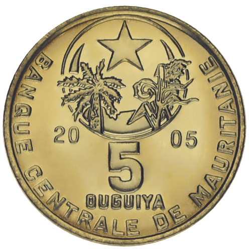 фото Мавритания 5 угий 2005 UNC
