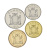 фото Замбия набор из 4 монет 2012 UNC 5, 10, 50 нгве, 1 квача