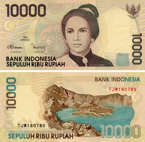 фото Индонезия 10000 рупий 1998 (2000) UNC (P137с)